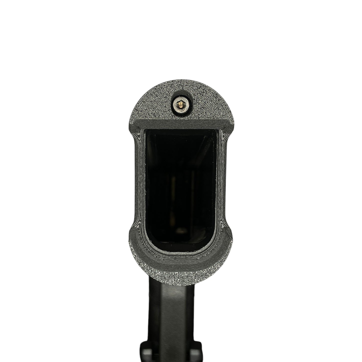 Rapid Engineering Inc. magwell for Glock 43X & 48, bottom close-up showing fit on frame.
