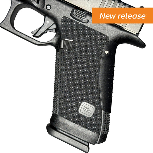 Rapid Engineering Inc. Glock 17 Gen 6 Backstrap Close Up with New Release Tag