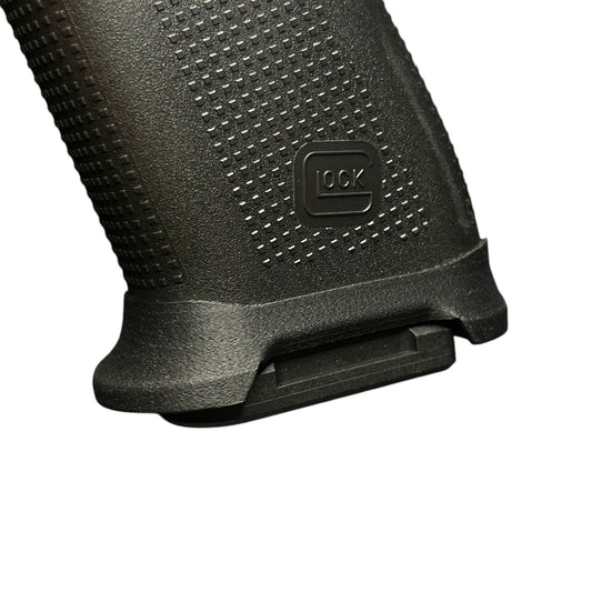 Rapid Engineering Inc. magwell for Glock 43X & 48, close-up view showing fit on frame.