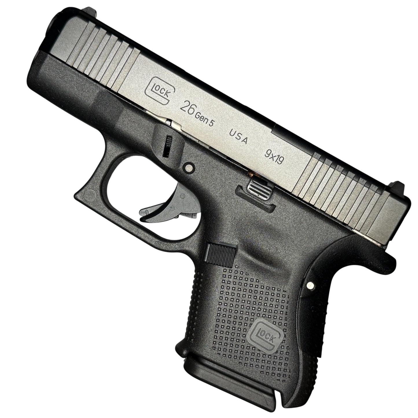Rapid Engineering Inc. backstrap beavertail grips for Glock 26 Gen 4&5, full side view